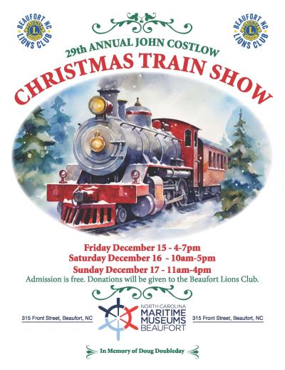 Train Show flyer with dates