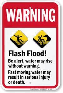 Flash Flood Sign