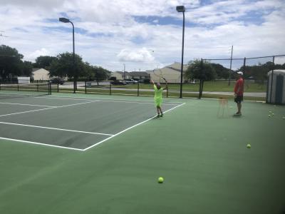 July 2023 - Newly Resurfaced Tennis Court