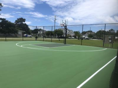 July 2023 - Newly Resurfaced Basketball Court