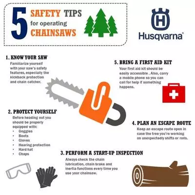 Chainsaw Safety Infographic