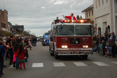 Beaufort Fire Truck in the Christmas Parade